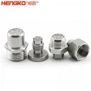 5 10 30 40微米醫(yī)用級粉末燒結(jié)不銹鋼316L直列式過濾器氧氣回路通風機過濾用