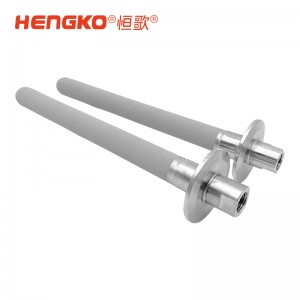 316食品級(jí)不銹鋼粉末燒結(jié)曝氣石_過(guò)濾1/4NPT內(nèi)螺紋連接3微米過(guò)濾器