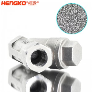 恒歌定制316L粉末燒結(jié)不銹鋼Y型過濾器耐腐蝕易清洗，用于化工行業(yè)