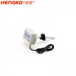 RS485 不銹鋼法蘭探頭 無(wú)顯-HG803-3W8P-08管道式溫濕度變送器廠(chǎng)家