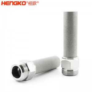 恒歌定制316L不銹鋼燒結(jié)空氣過濾器,孔隙均勻過濾精準(zhǔn)濾芯